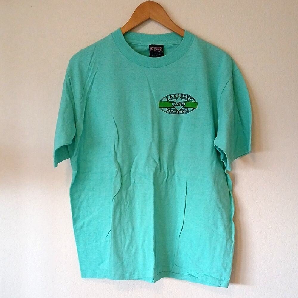 Vintage Jansport 80s Green Ultra Vacations Mall Trekking Shirt